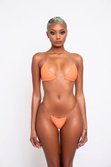 Orange Clear Bikini Top