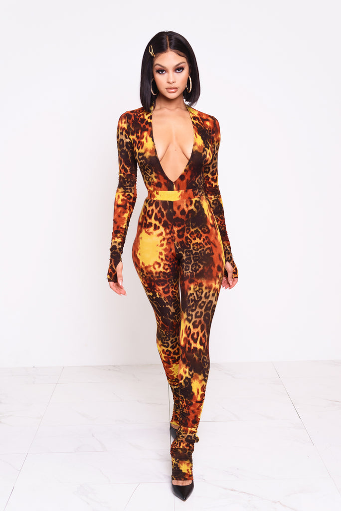 Phoenix Leopard Ruched Pants