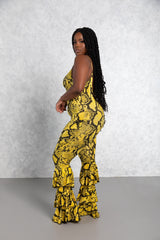 Yellow Python Havana Nights Jumpsuit