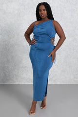 New Look Slit Dress - BLUE