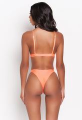 Neon Orange Lia Bikini Top