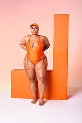 Tangerine Gia Garter Belt One Piece