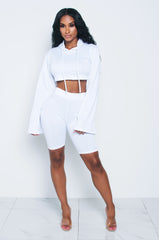 White  Bali Bermuda Shorts