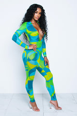 Retro Groovie Neon Jumpsuit