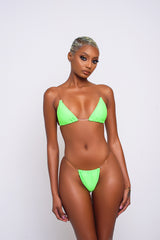 Green Clear Bikini Top