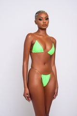 Green Clear Bikini Top