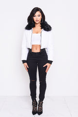 Whiteout Puffer Jacket
