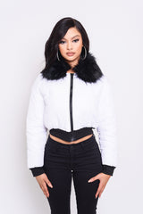 Whiteout Puffer Jacket