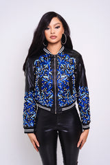 Blue Iris Biker jacket