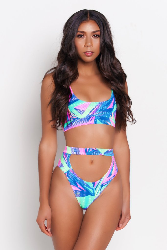 Pastel Imani High Waist Bikini Bottom