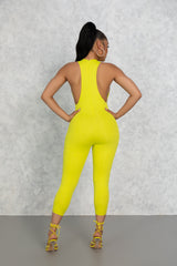 Neon Green Mia Midi Jumpsuit