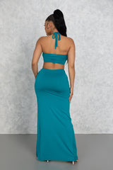 Turquoise Adelina Dress
