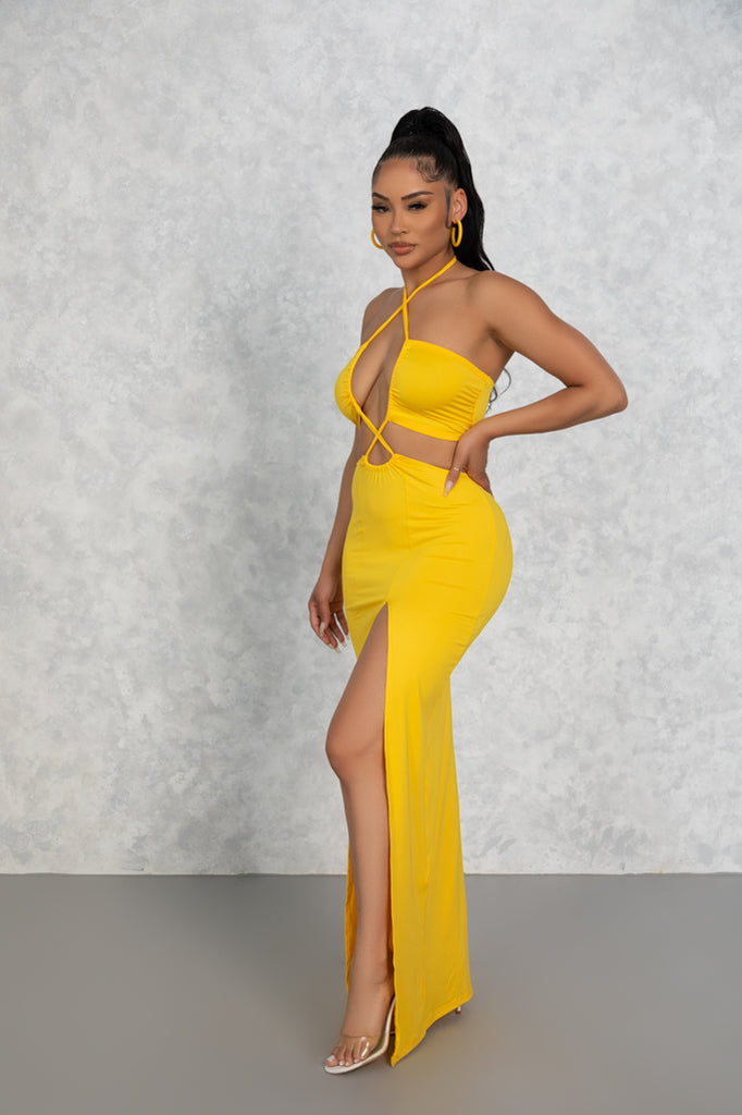 Yellow Adelina Dress