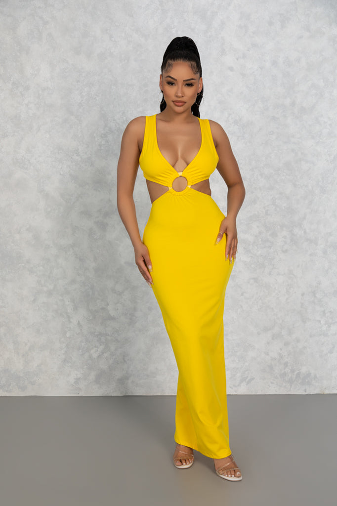 Yellow Anillo Ring Dress