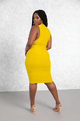 Mustard Aspen Body-Con Dress