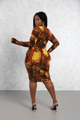 Phoenix Criss-Cross Midi Dress