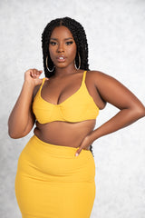 Yellow Scrunch Bralette
