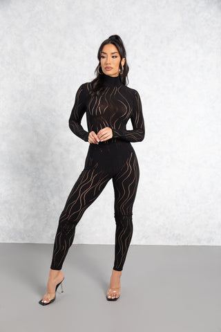 Noir High Neck Bodysuit