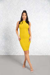 Mustard Aspen Body-Con Dress