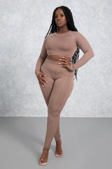 Tribal Two Piece Set - BROWN