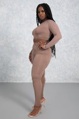 Tribal Two Piece Set - BROWN