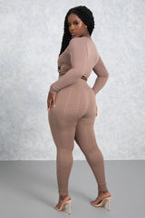 Tribal Two Piece Set - BROWN