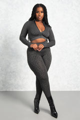 Into The Wild Two Piece Set - BLACK