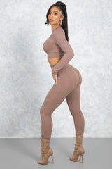 Tribal Two Piece Set - BROWN