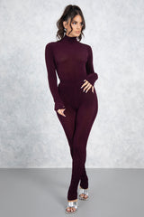 Eggplant High Waisted Scrunch Pants