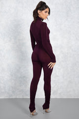 Eggplant High Waisted Scrunch Pants