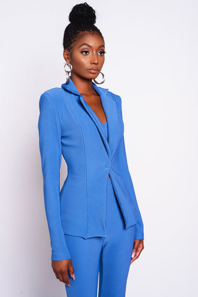 Blue Dionne Blazer Jacket – Kloset Envy