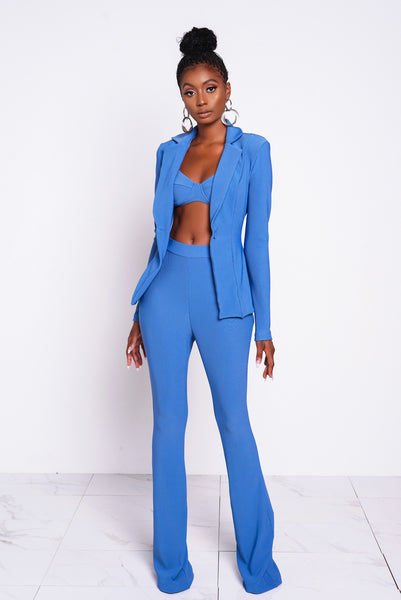 Blue Dionne Blazer Jacket – Kloset Envy