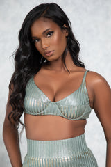 SAGE FOXY SHIMMER BRALETTE