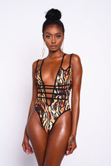 Tigresse Deep V One Piece