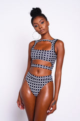 Monochrome Oasis Bikini Tank