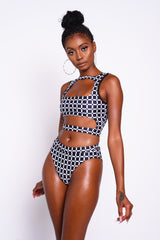 Monochrome Oasis Bikini Tank