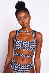 Monochrome Oasis Bikini Tank