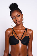 Victoria Gold Ring Bikini Top