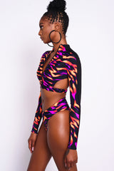 Fire Flame Bikini Bottoms
