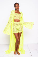 Neon Lacey Kimono
