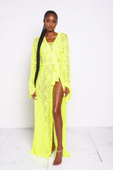 Neon Lacey Kimono