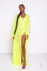 Neon Lacey Kimono