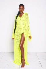 Neon Lacey Kimono