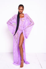 Lilac Lacey Kimono