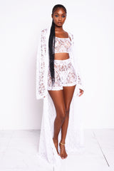 Whiteout Lacey Kimono