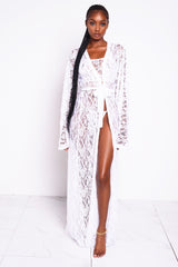 Whiteout Lacey Kimono